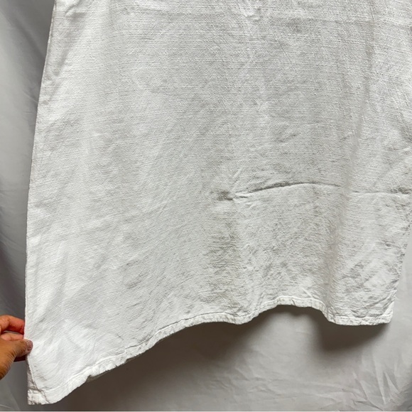 Dunes white relaxed cotton dress size large - Picture 6 of 7